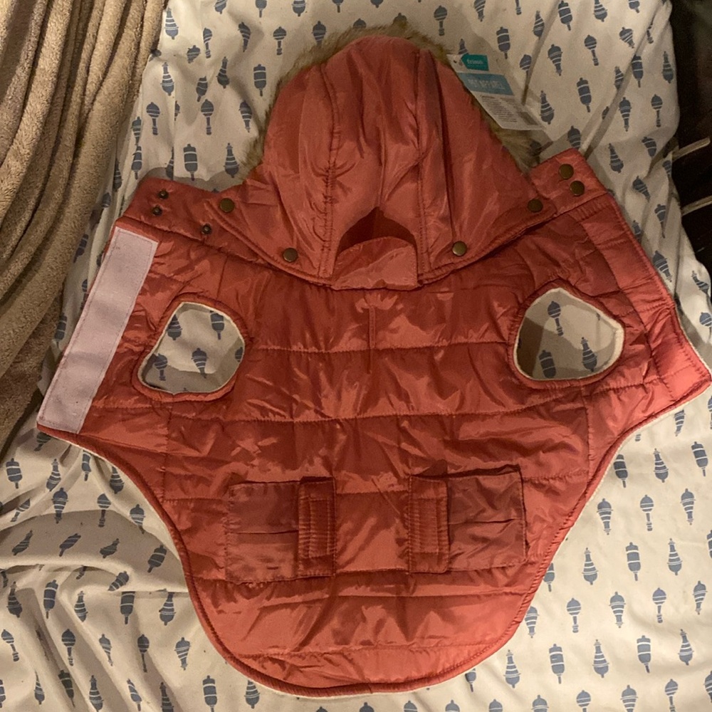 Pink dog jacket